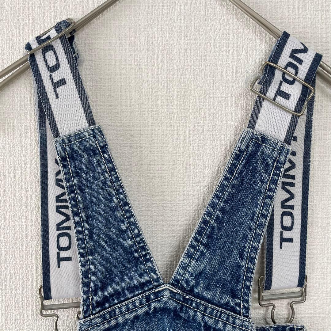 トミーヒルフィガー オーバーオール L 大きいサイズ 希少 90s ロゴ デニム