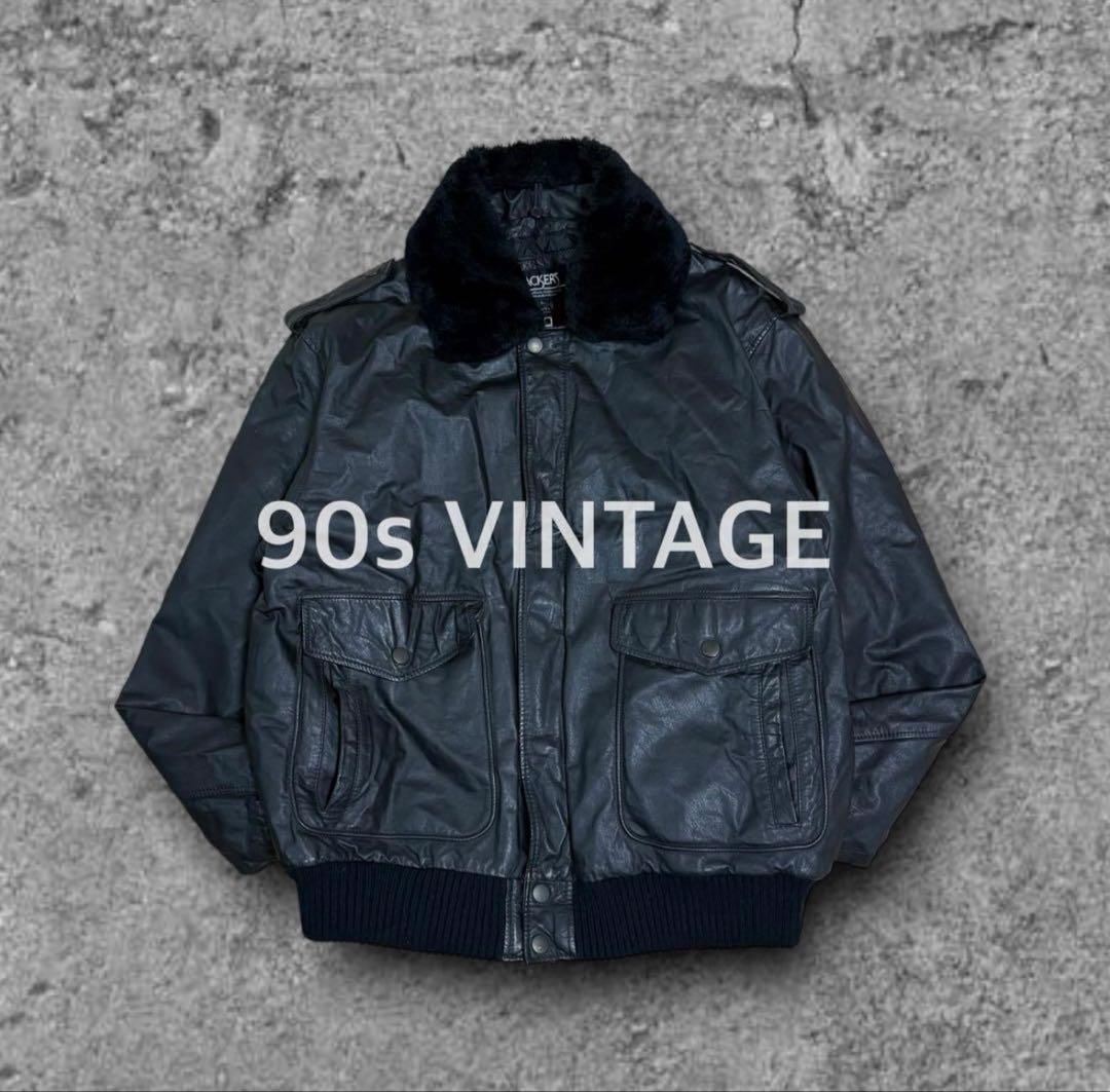 ジャケット・アウター 90s vintage flight jacket A-2 G-1 2way 90s VINTAGE flight jacket A-2 G-1 短丈 茶色 - メルカリ