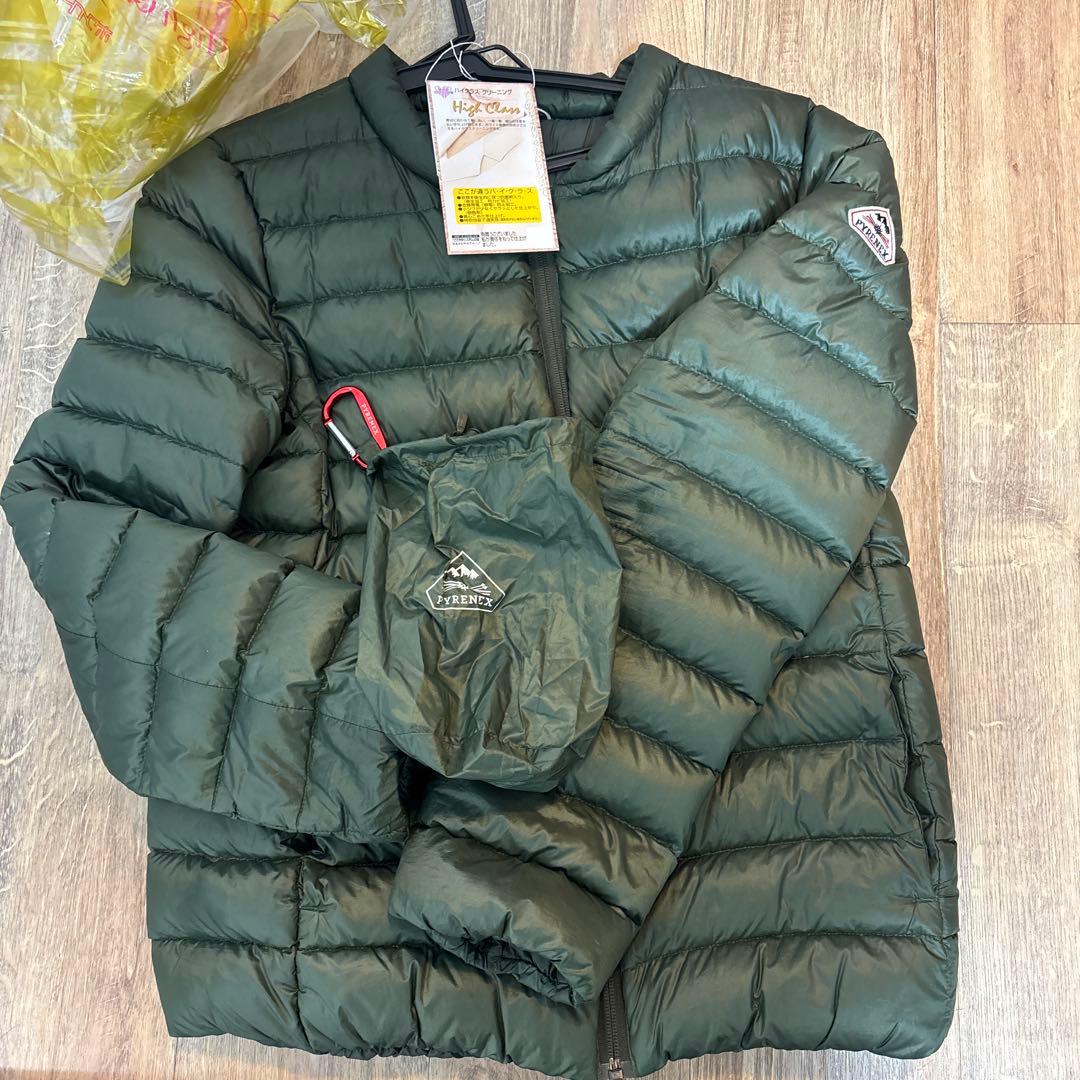 ピレネックス　38サイズ軽量ダウンジャケット オリーブグリーン 収納袋付き Pyrenex（ピレネックス） セール【30%OFF】ピレネック ス オルガ 撥水