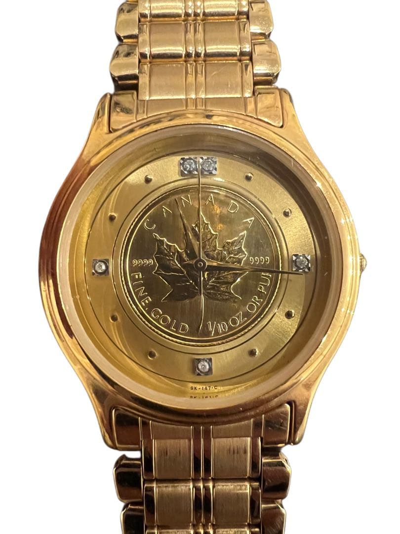 ELGIN メイプルリーフ カナダ 金貨 1/10oz 腕時計 SK-147-C