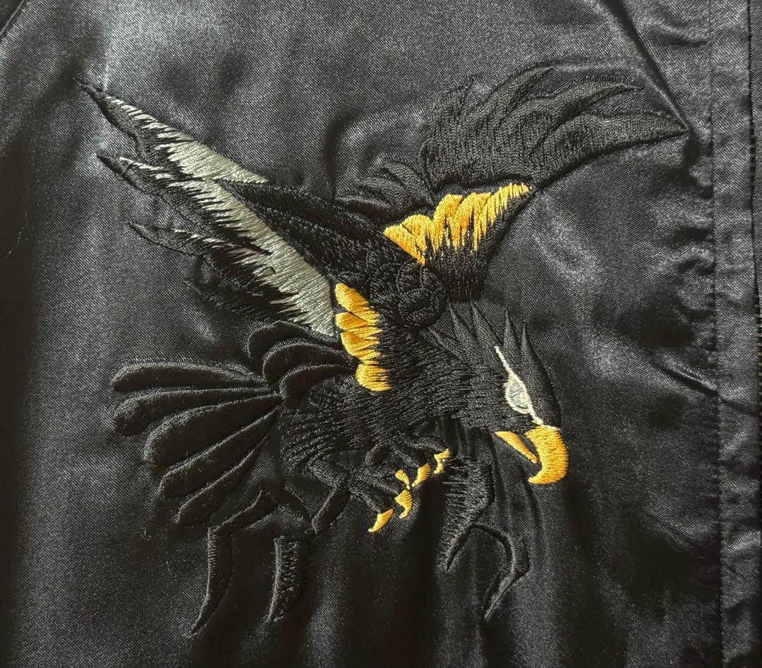 ☆希少美品！テーラー東洋 リバーシブルスカジャン 鷲虎龍 ブラック