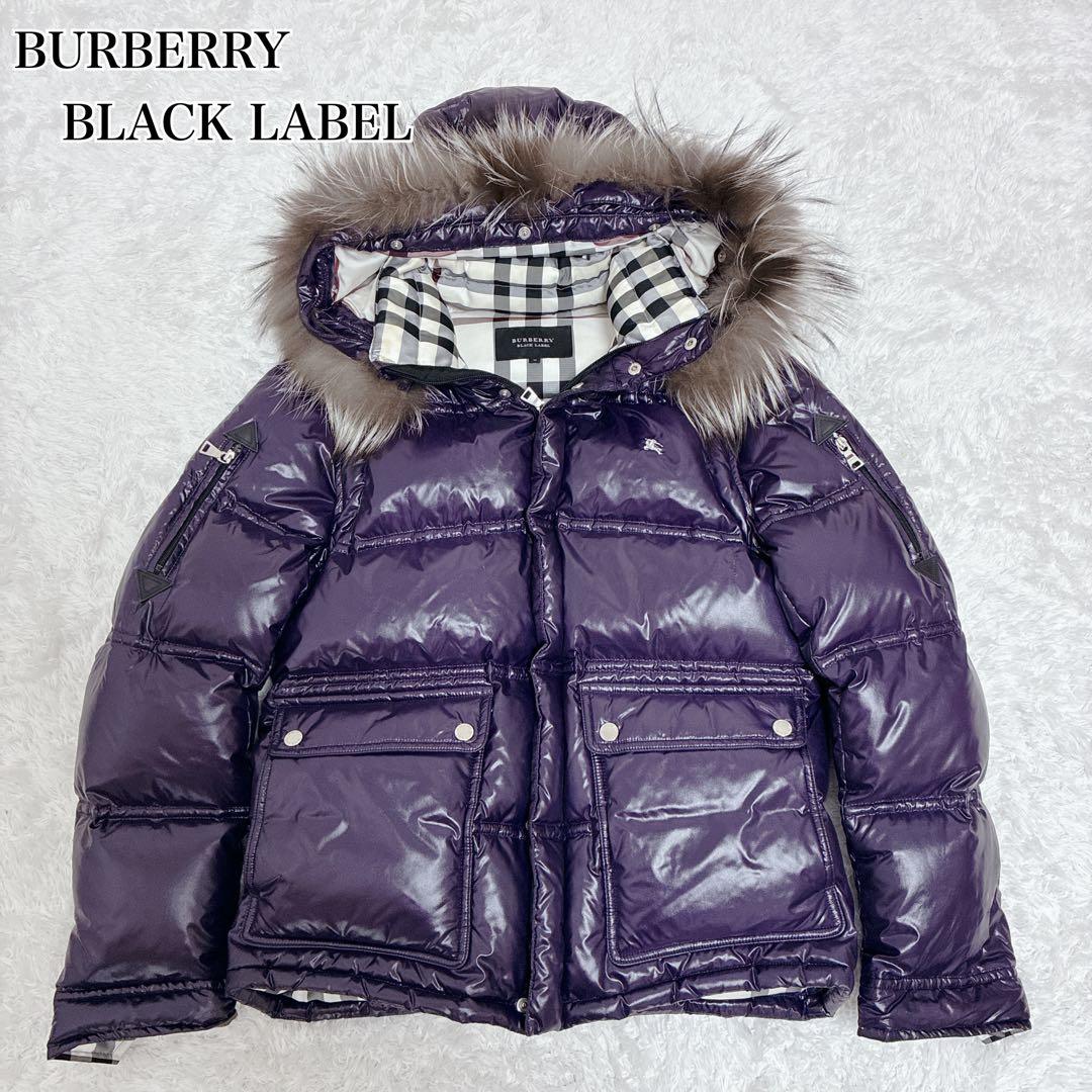 バーバリーブラックレーベル ダウンジャケット フォックスファー 6way