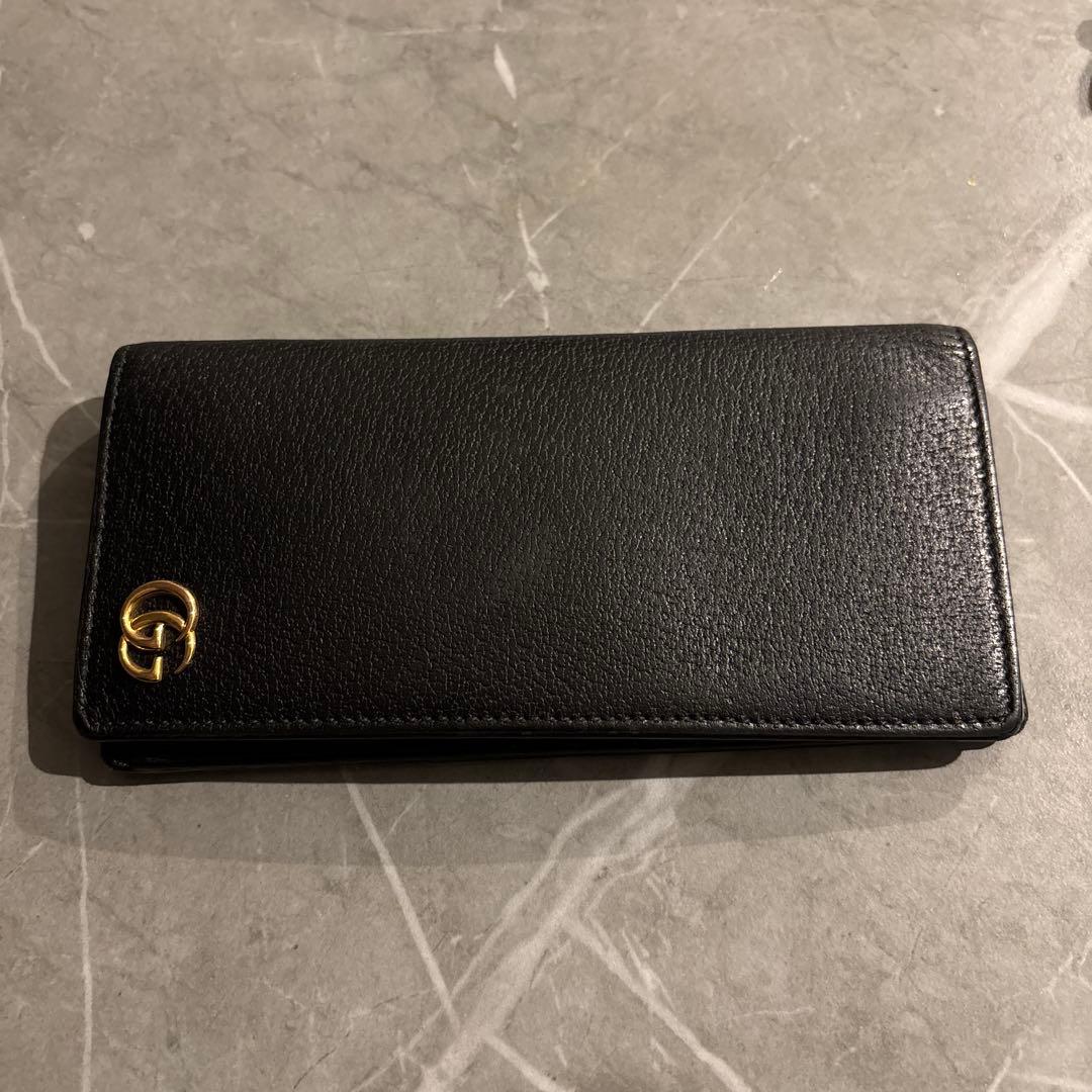 【値下げ】GUCCI 黒 長財布　グッチ