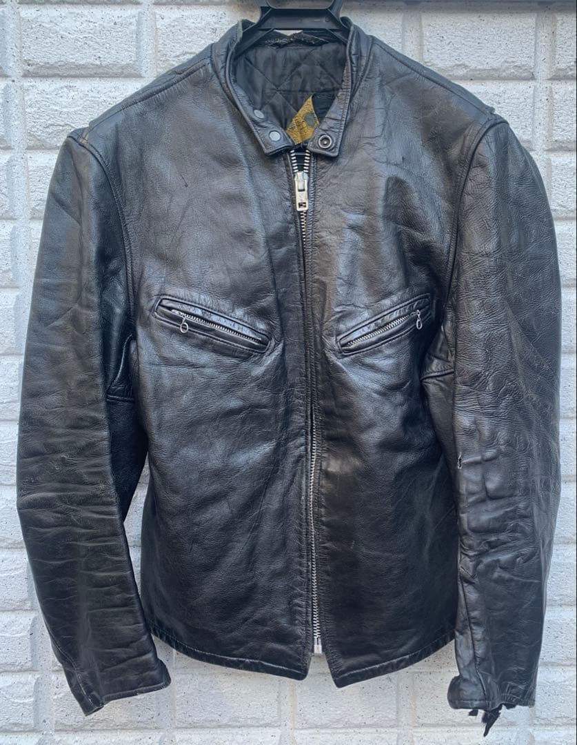 Schott サボテンタグ 60s シングルライダース 逆ハ型ジップ - メルカリ