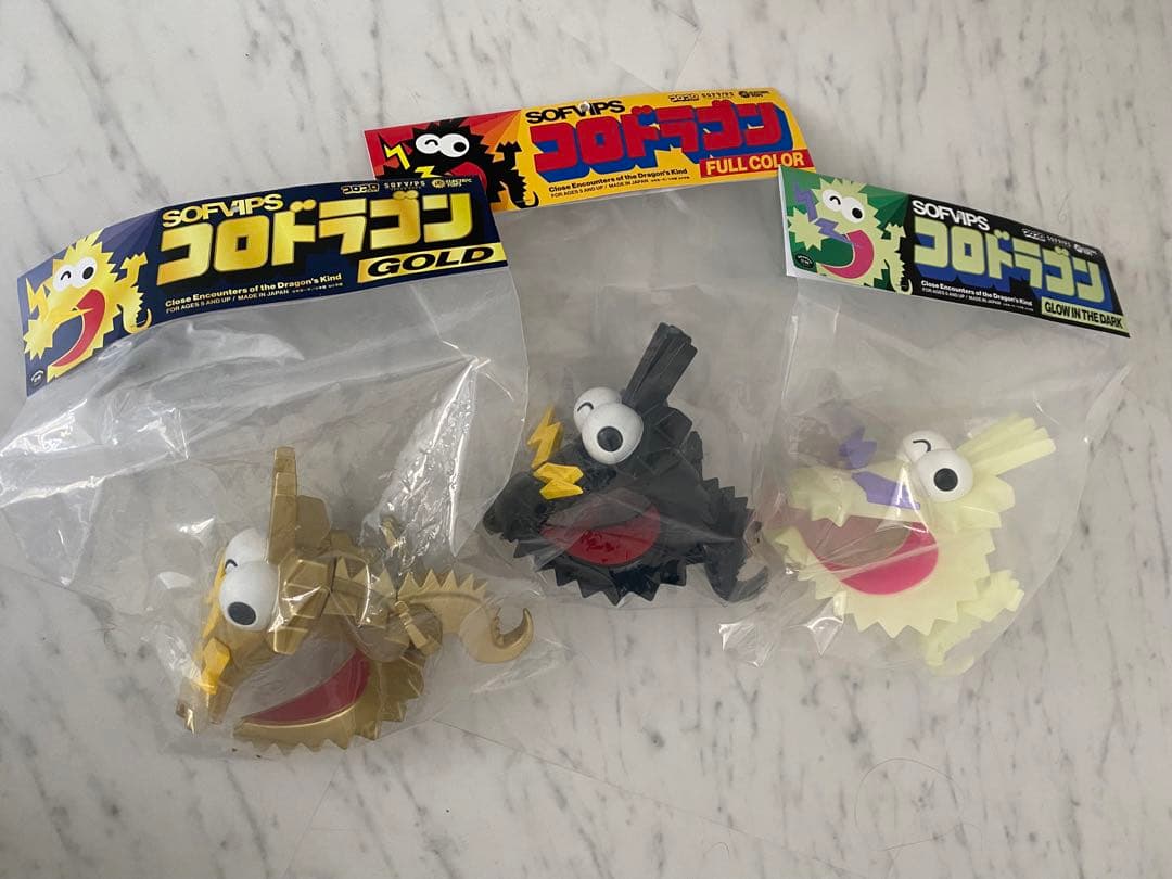 コロドラゴン　３体セット　新品未開封　塗装済完成品フィギュア コロコロコミック』のアイコン「コロドラゴン」のソフビフィギュアが