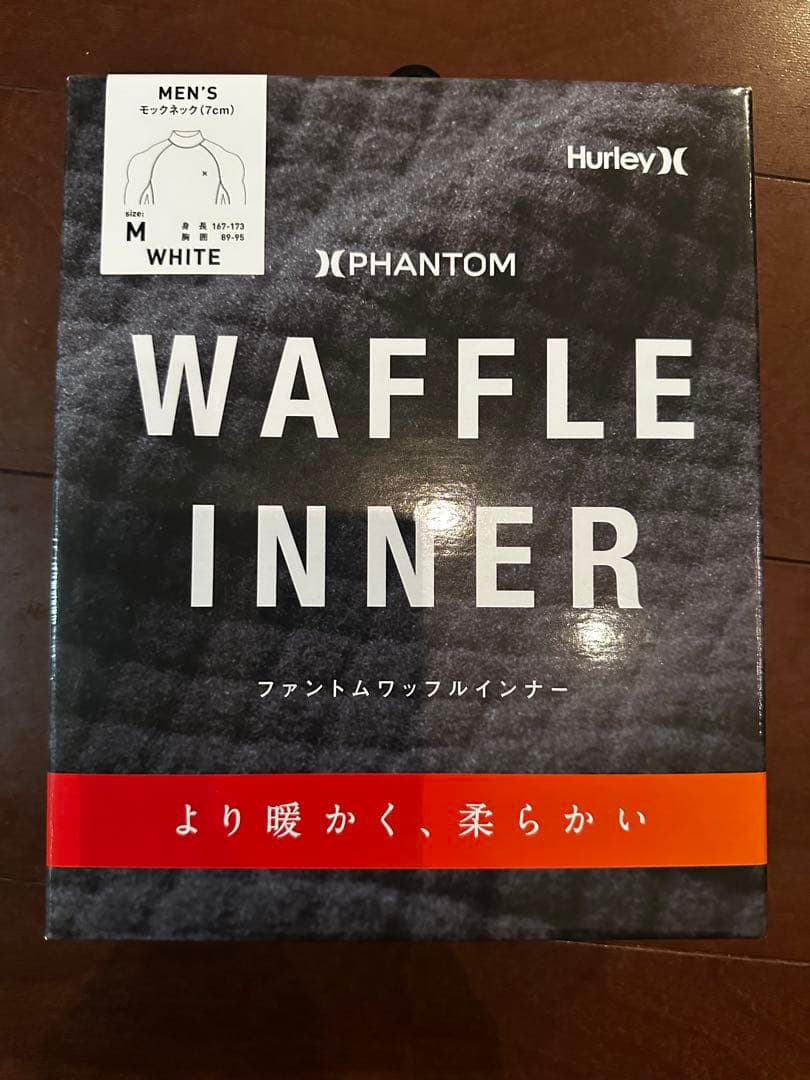 新品・未使用 Hurley WAFFLE INNER メンズ ホワイト Mサイズ