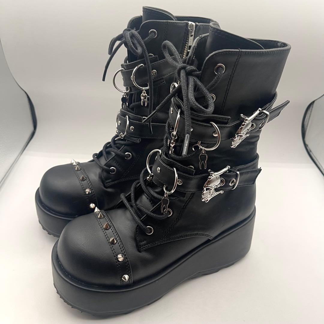 ✨️ さま専用　51106 デモニア　厚底ブーツ　23.5cm 黒