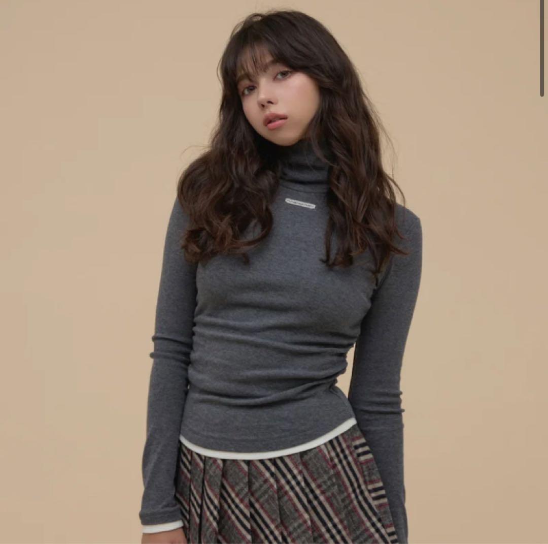 トップス Ava layered tops gray andmary ANDMARY】Ava layered tops