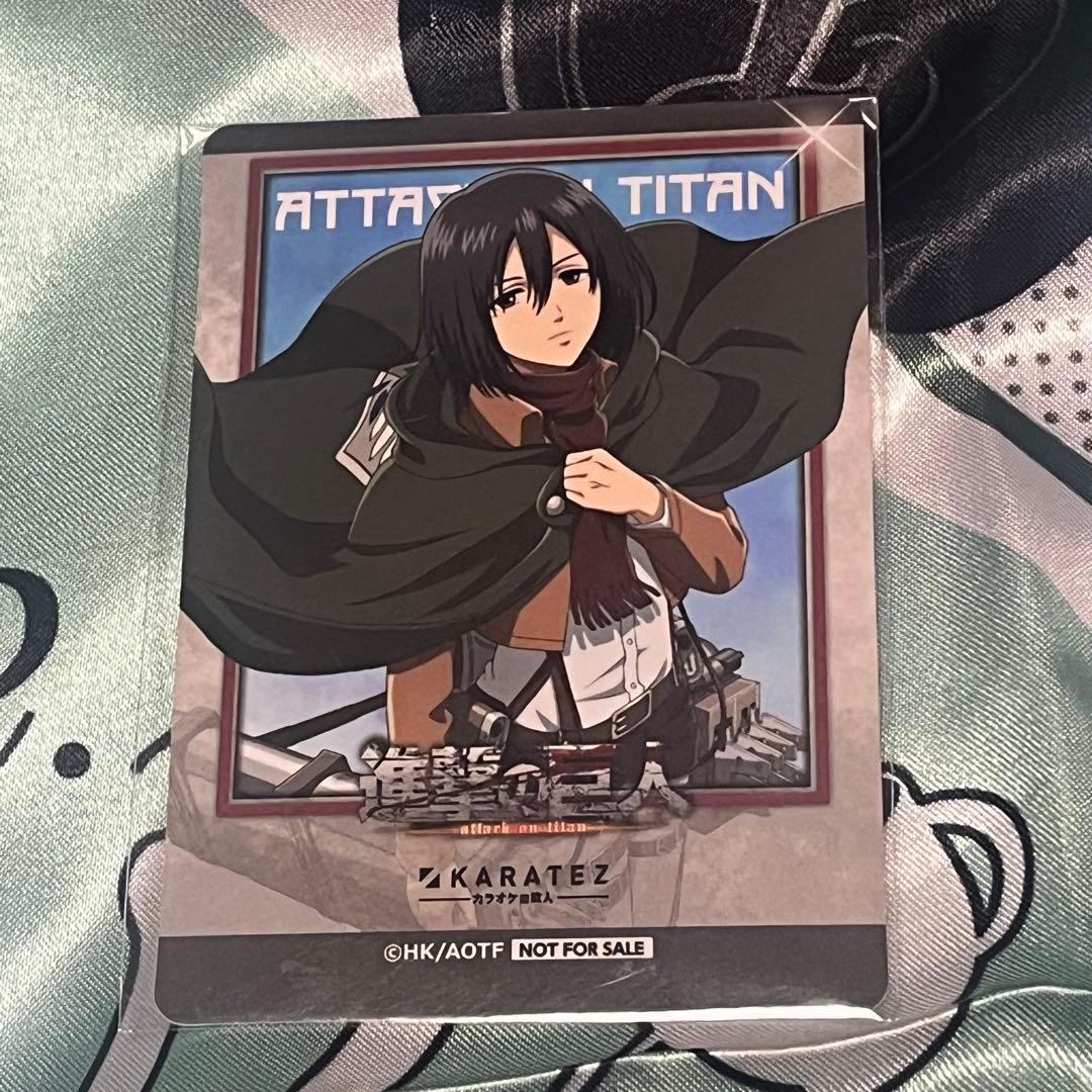 進撃の巨人 カラオケの鉄人 ドリンク特典 ミカサ - メルカリ