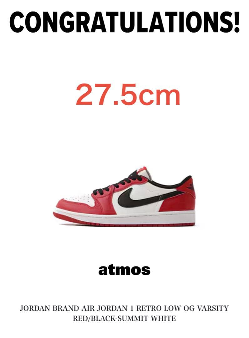 靴 Nike Air Jordan 1 Retro Low OG Chicago