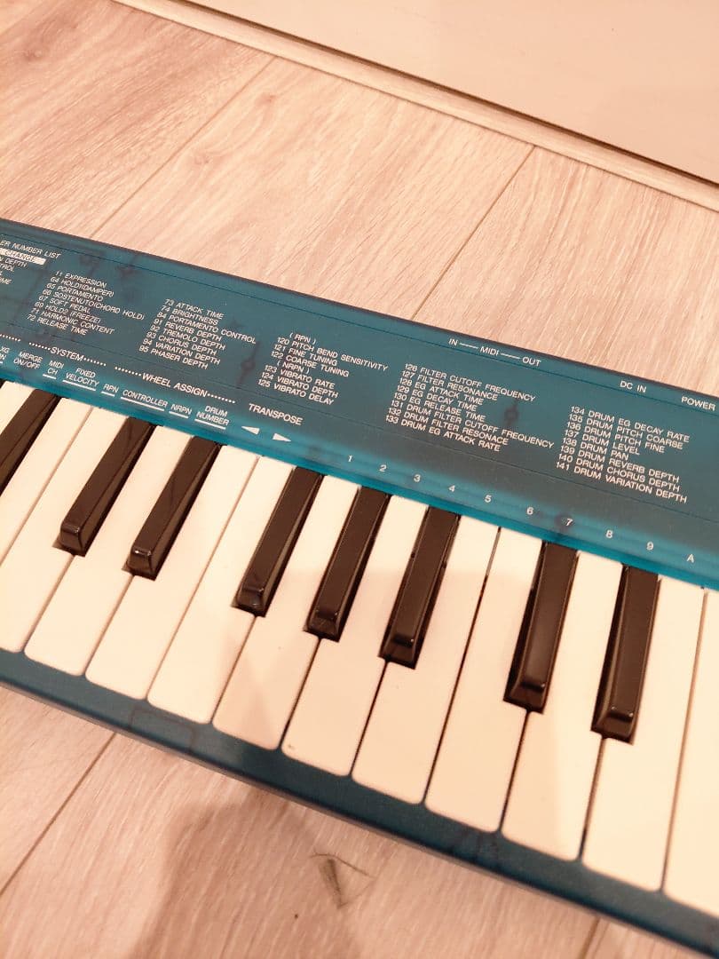 美品 レアカラー YAMAHA CBX-K1 MIDIキーボード クリアブルー - メルカリ