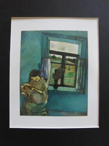 シャガール・窓辺のベラとイダ　希少レゾネ、サイン入、新品額付