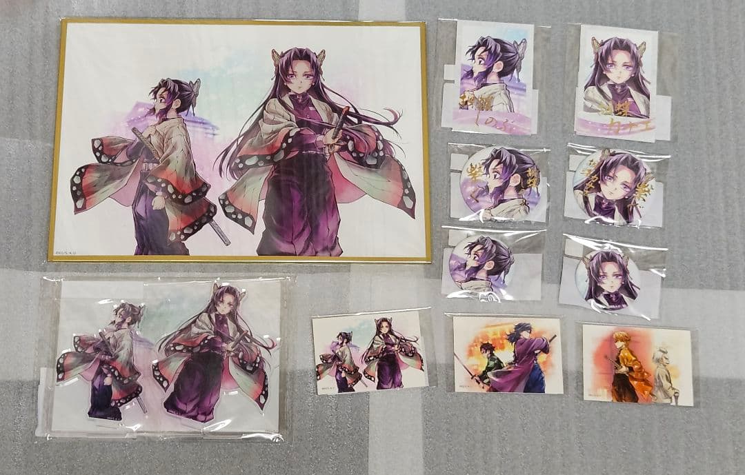 鬼滅の刃「繋ぐ」 Webshopくじ しのぶとカナエ B賞アクリル色紙　他 鬼滅の刃 ufotable webshopくじ 繋ぐ しのぶとカナエ C賞 アクリル