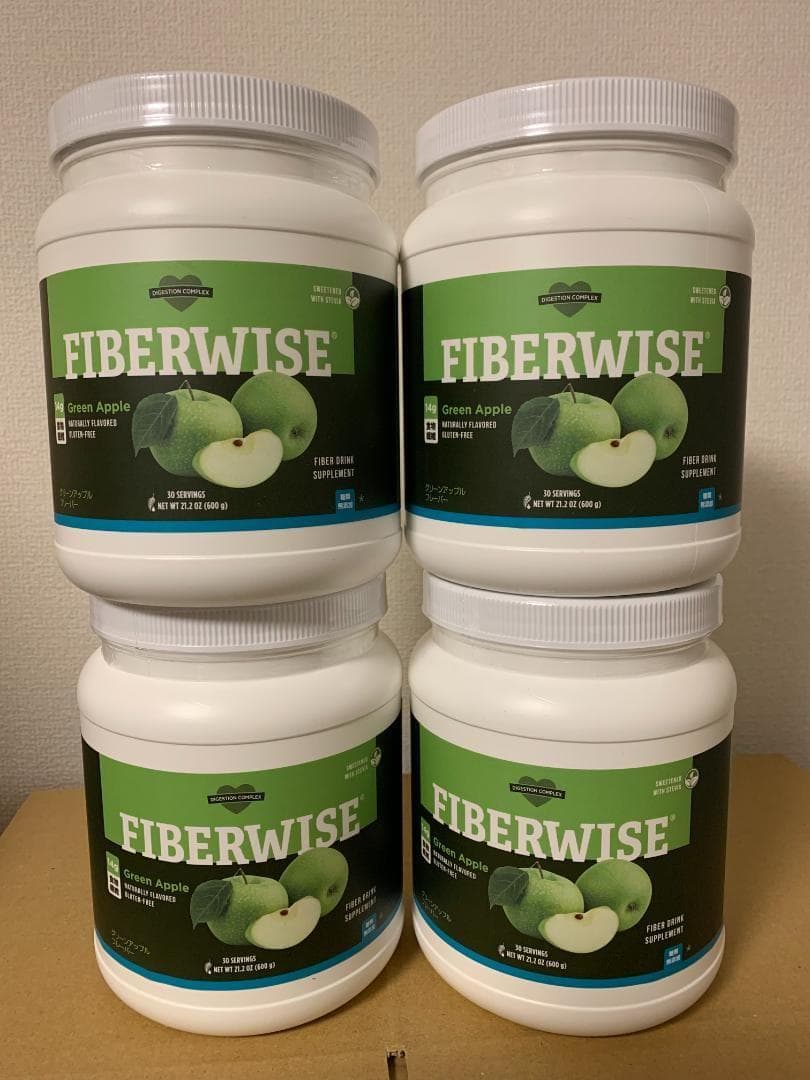 【新品】メラルーカ ファイバーワイズ グリーンアップル 600g × 4個