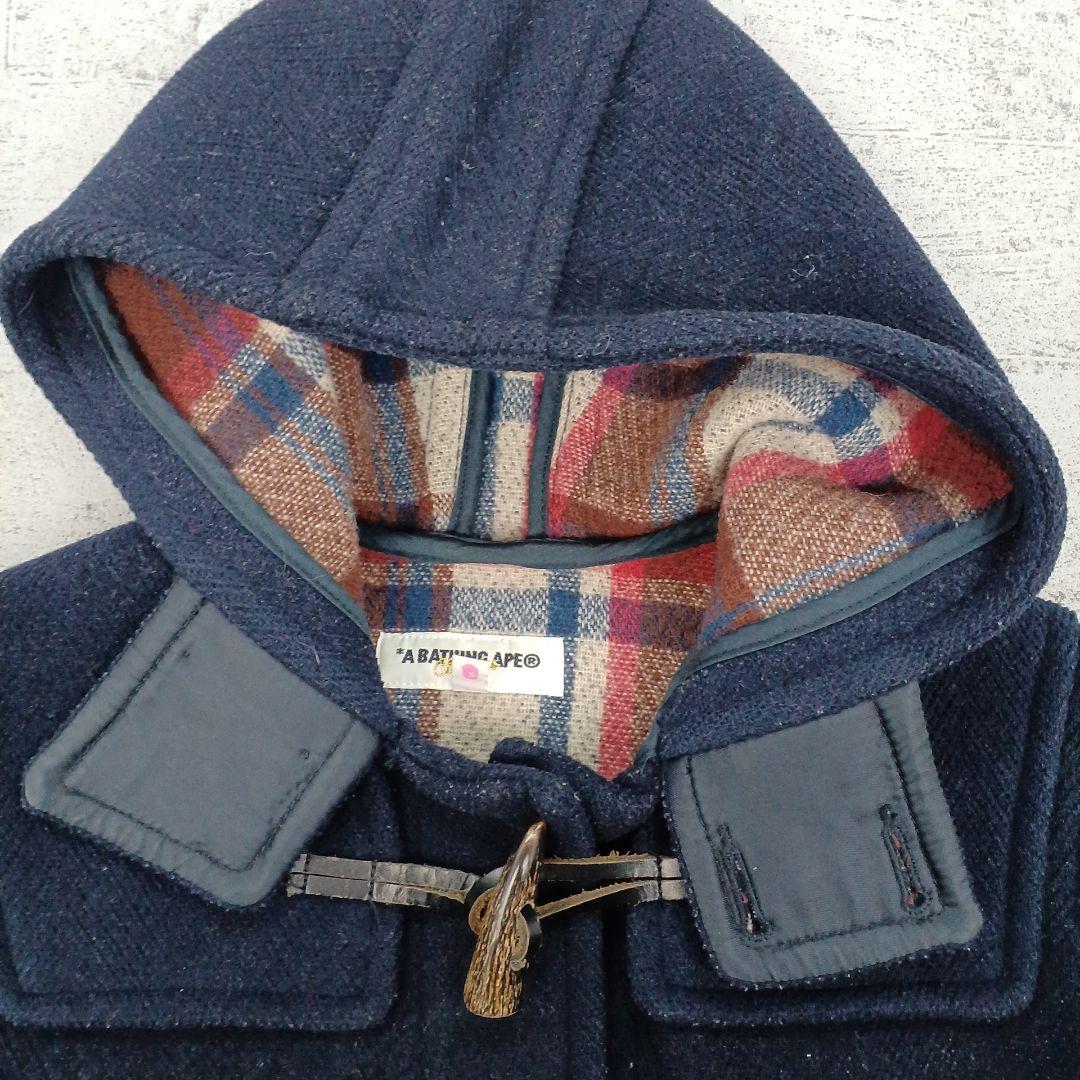 A BATHING APE アベイシングエイプ ウール混ダッフルコート - メルカリ