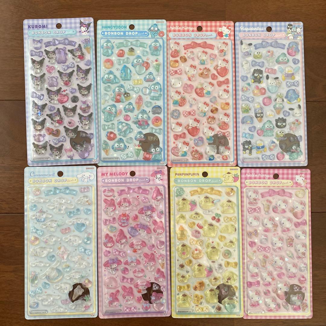 サンリオ　第二弾　ボンボンドロップシール　正規品　ボンドロ　コンプリートセット サンスター文具 ☆サンスター文具 ボンボンドロップシール サンリオ