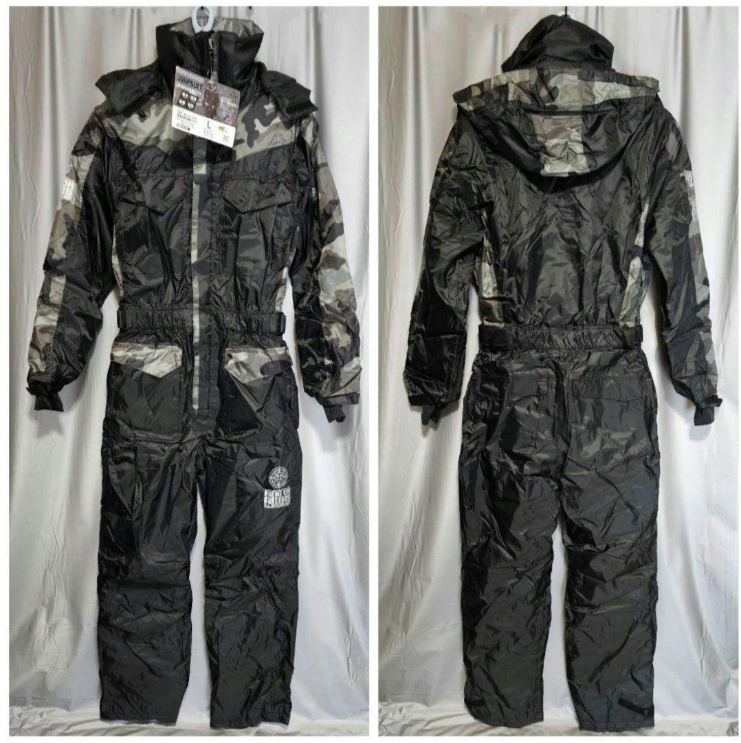 新品 ワークマン イージス 透湿防水防寒 ツナギ カモフラ メンズ L