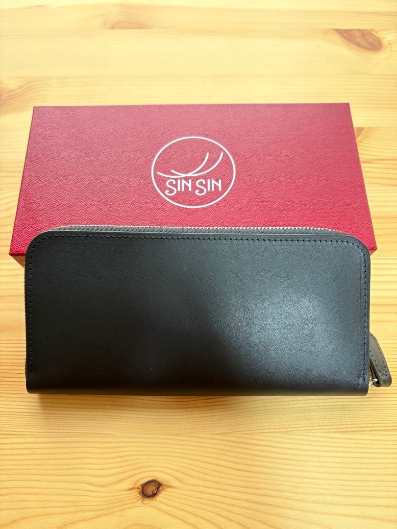 【未使用品】　新進工房　長財布　バタール　黒　クレモナレザー　フルオプション