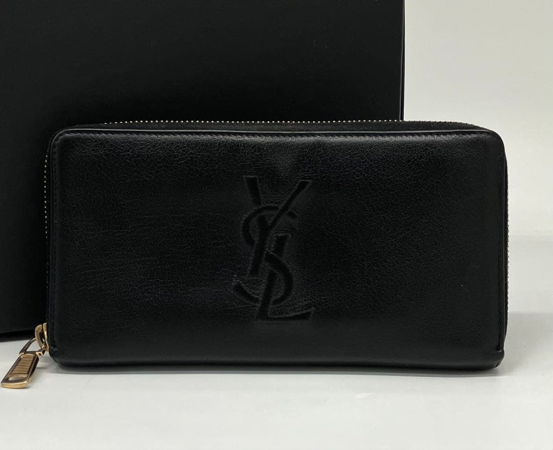 ⭐️ 美品 イヴ サンローラン YSL ラウンドファスナー 長財布 ブラック