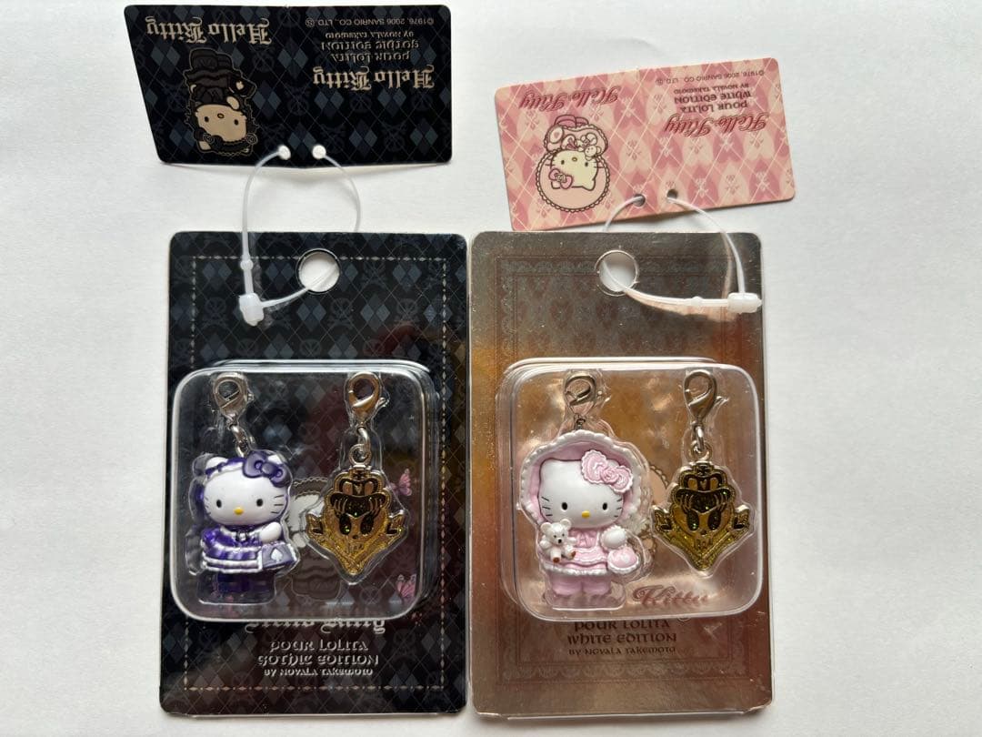 激レアHELLO KITTY ハローキティ ロリータ 根付嶽本野ばらコラボ 2種