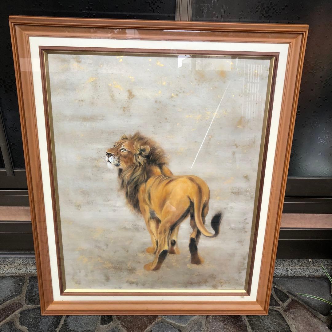 ライオン　額絵　30号 楽天市場】【楽天ランキング1位入賞】アートパネル ライオン 動物