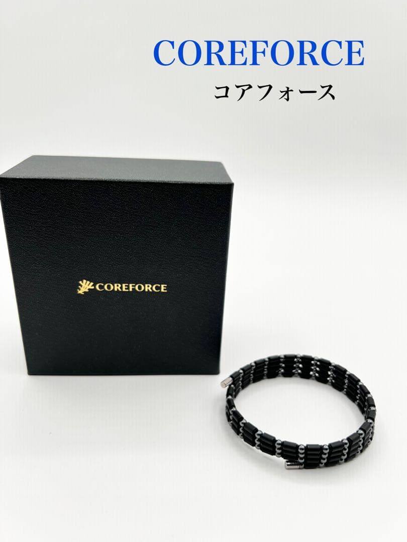 【コアフォース　COREFORCE ネックレス】磁器　黒　箱　保証書あり
