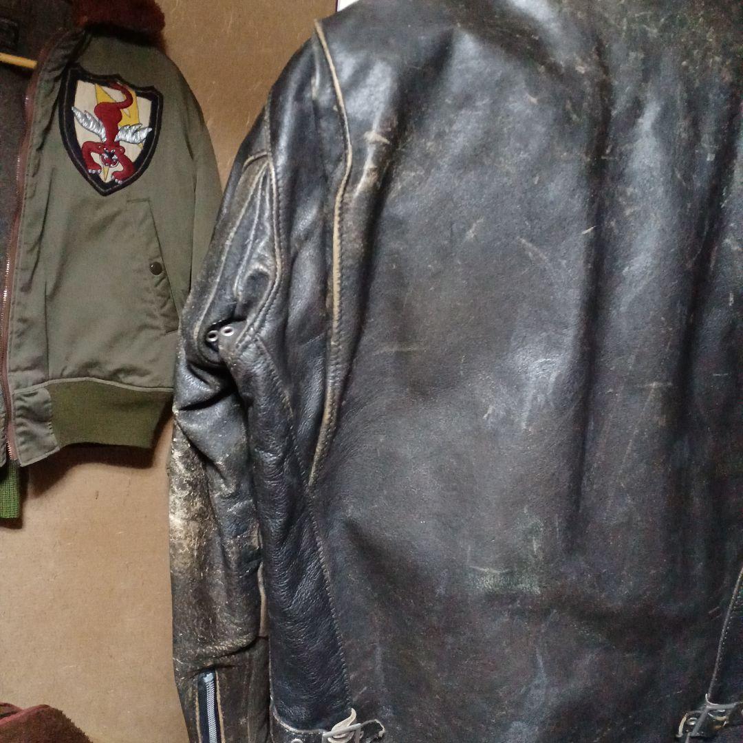 Schottシングル ライダース 641 茶芯ビンテージ 80年代～90年代初期