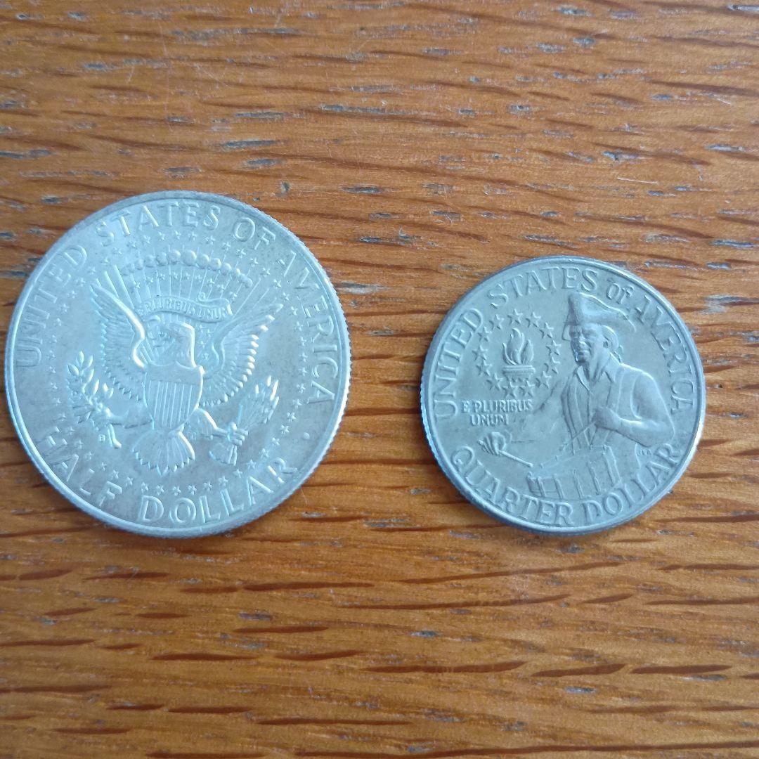 ケネディ ハーフダラー銀貨 アメリカ建国200周年記念硬貨 ミントマーク