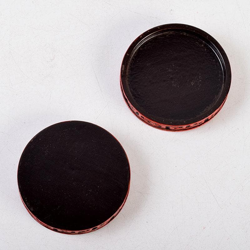 茶道具 漆塗 堆朱香合 仕覆付 C 8669 - メルカリ