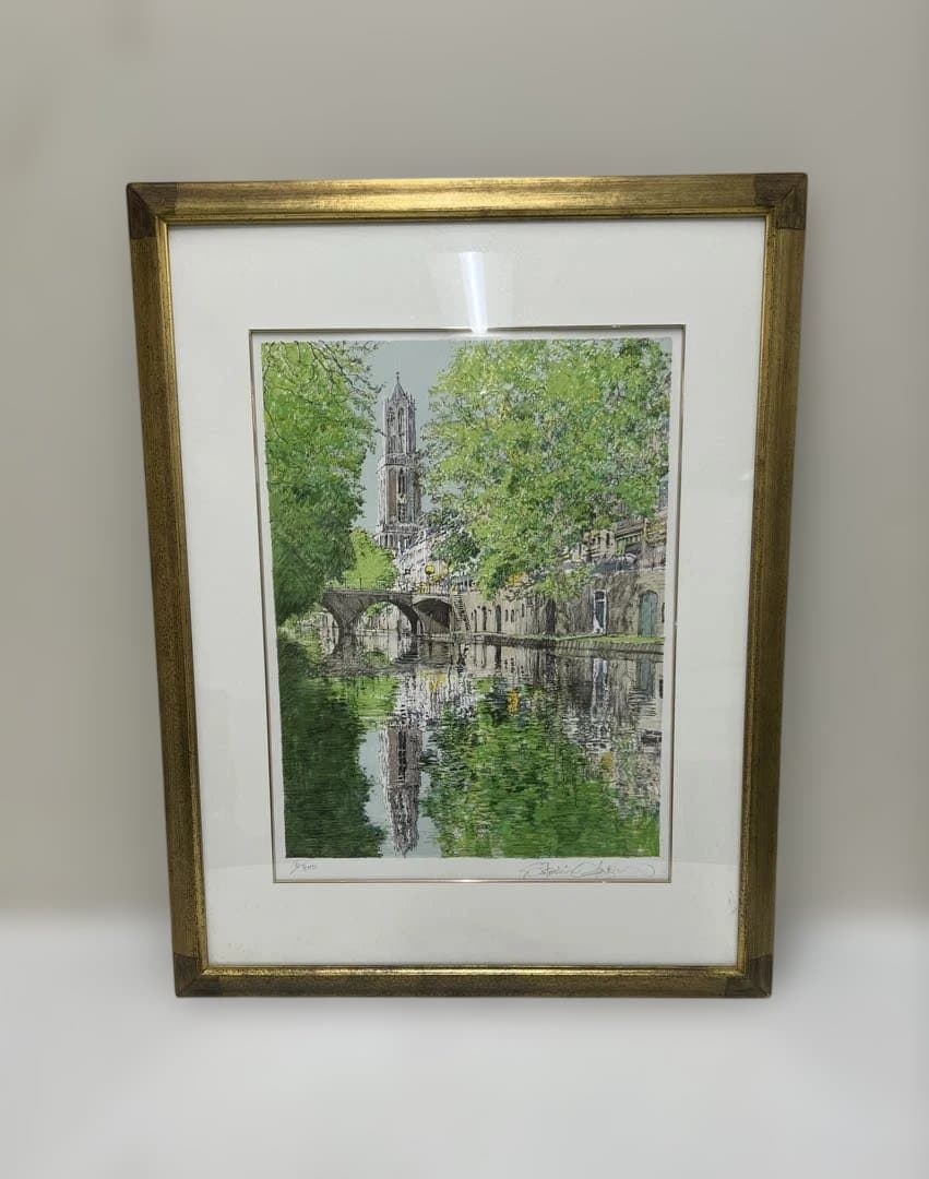 小田切訓 「 初夏のユトレヒト 」 16/300　リトグラフ