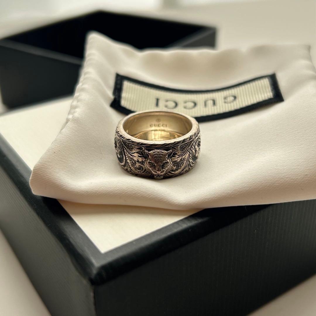 GUCCI キャットヘッド シルバーリング 12号