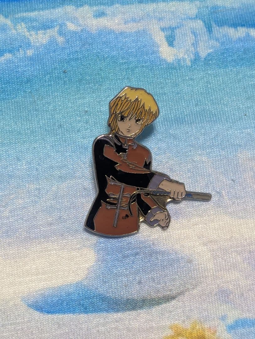 ハンターハンター クラピカ ピンバッジ ピンズ 平成レトロ アニメ 希少】クラピカ HUNTER×HUNTER ピンズ ピンバッジ - メルカリ