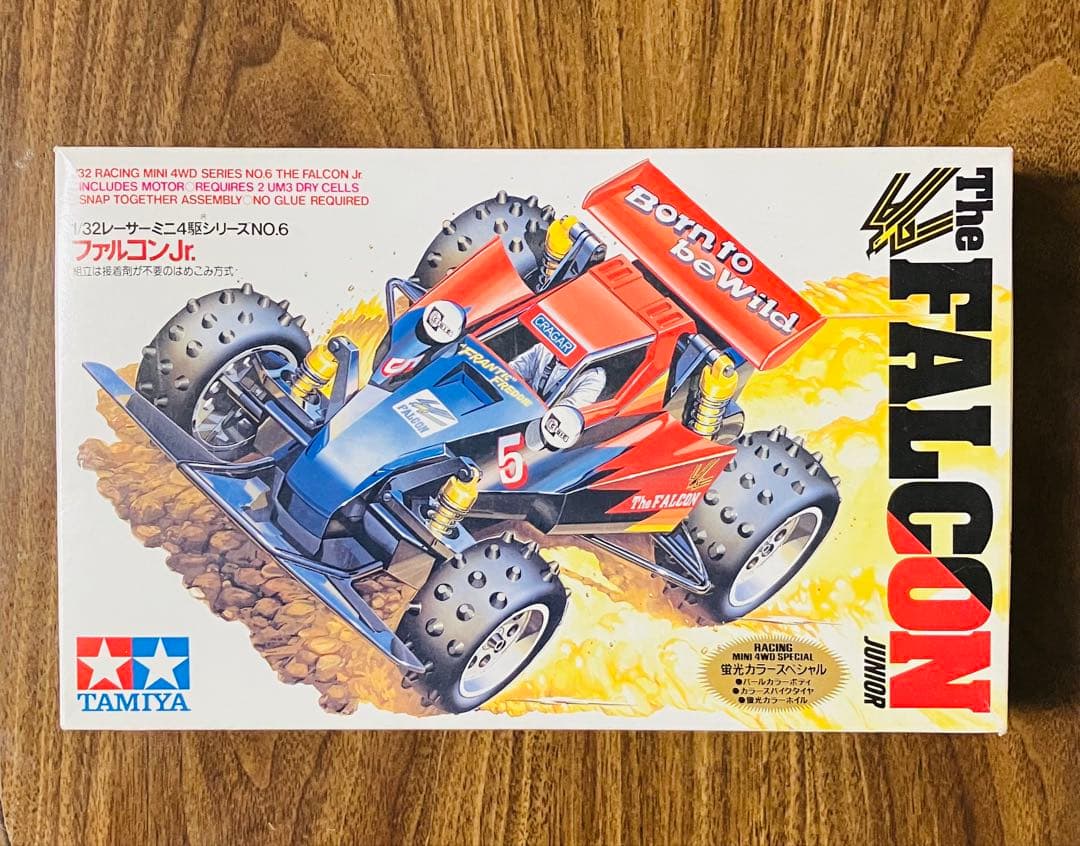 タミヤ レーサーミニ四駆 ファルコンJr. 蛍光カラースペシャル 蛍光カラースペシャル】 タミヤ レーサーミニ四駆 ファルコンJr 未組立