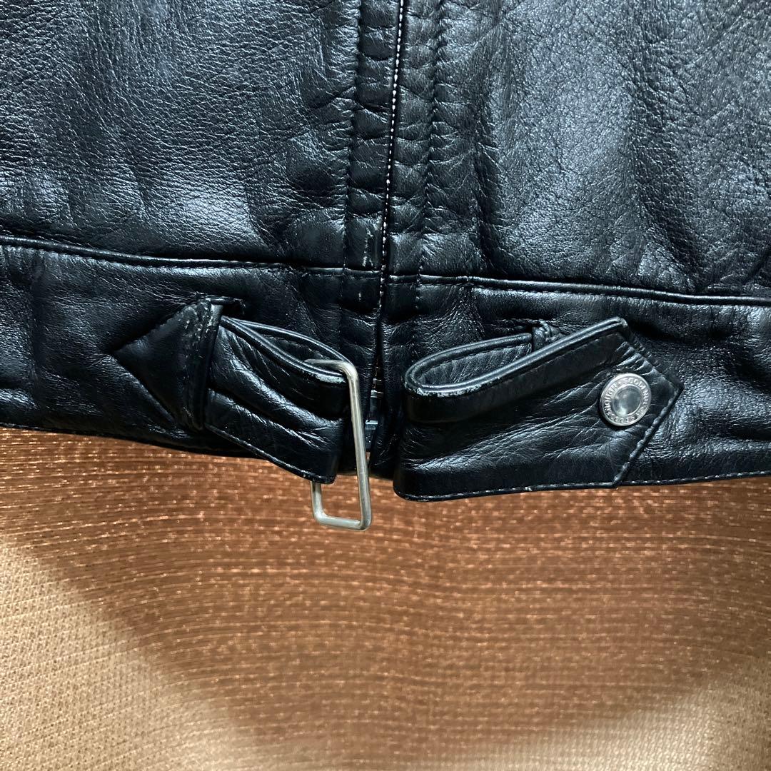 90s finesse × goodenough レザー ライダース jkt - メルカリ