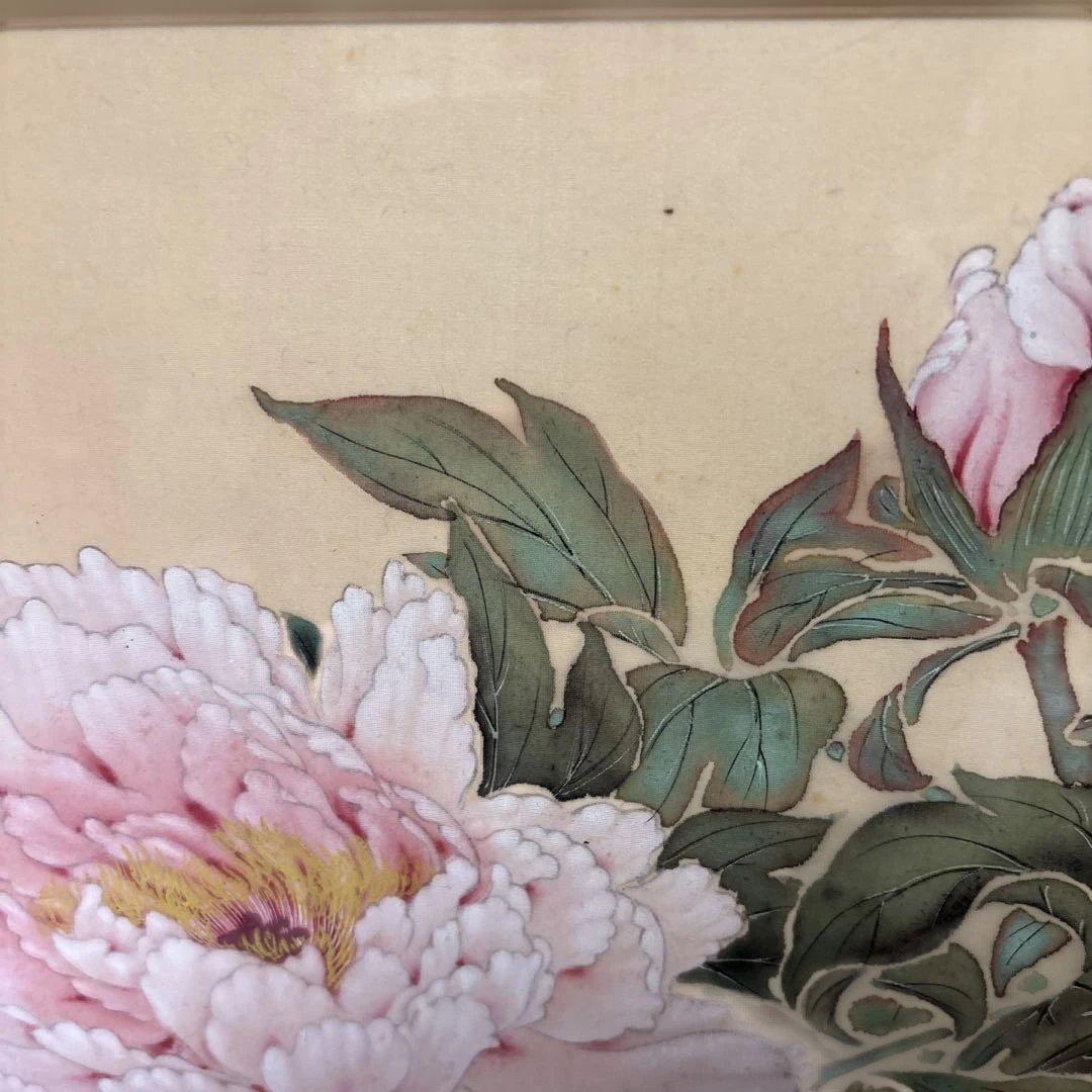 牡丹と蜂 日本画 - メルカリ