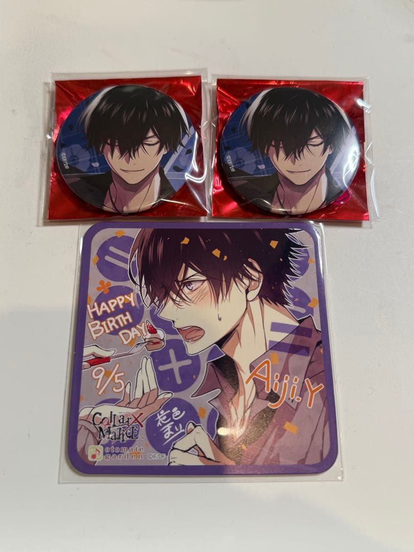 Collar×Malice カラマリ 柳愛時 コースター 缶バッジ セット - メルカリ