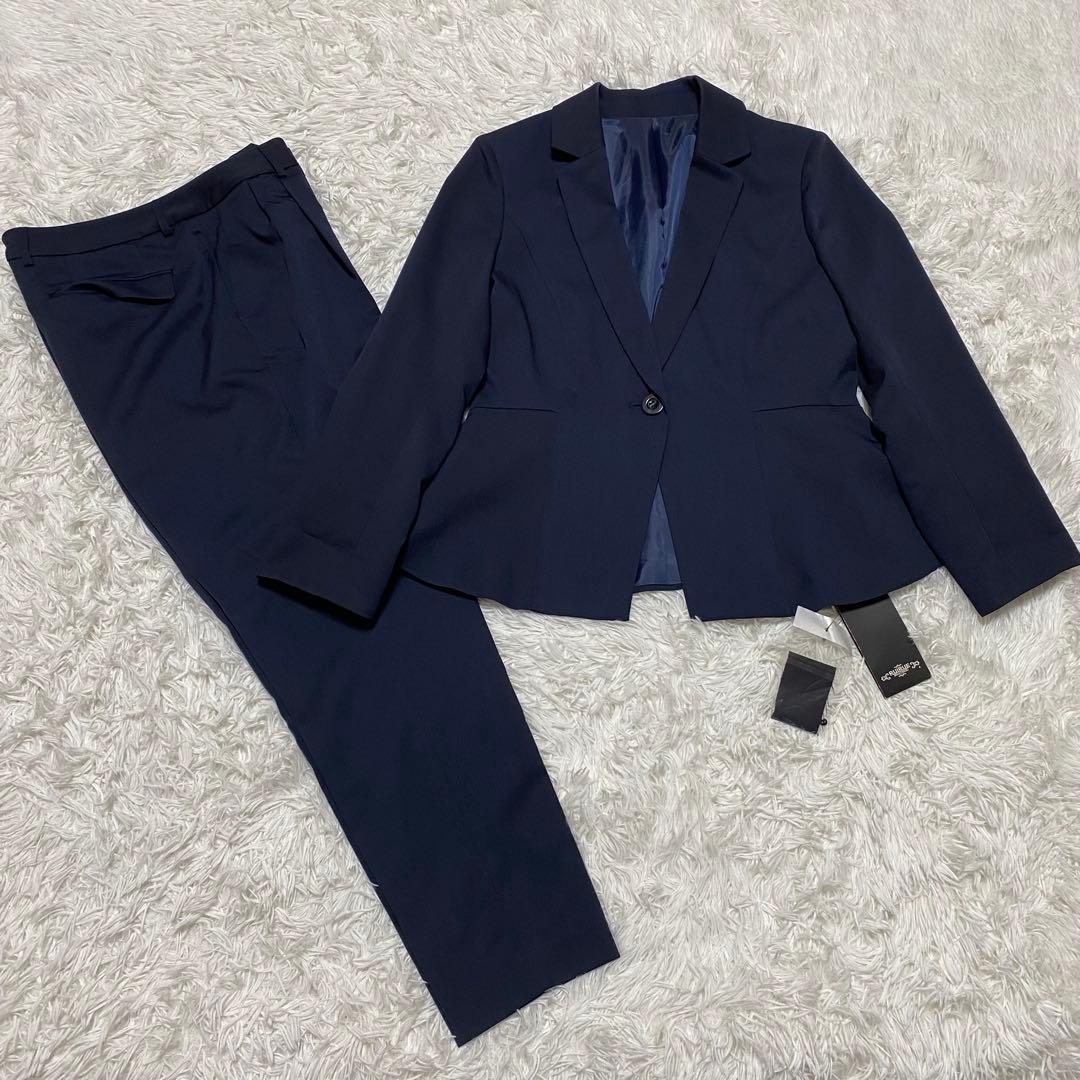 ルイルエブティック 大きいサイズ　3L　パンツスーツ セットアップ　ネイビー