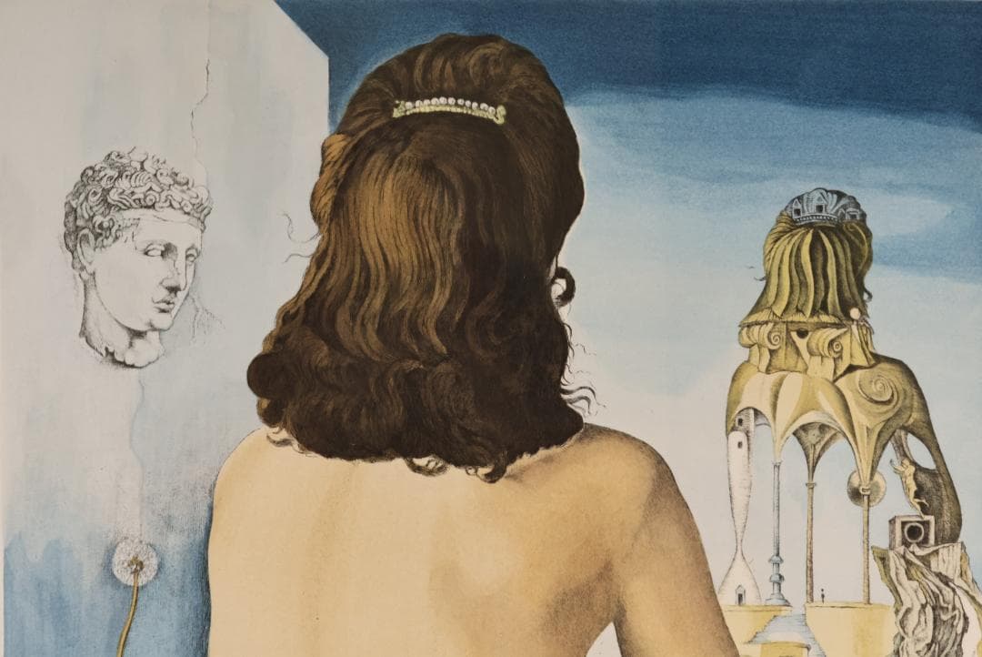 サルバドール・ダリ 「 私の裸の妻 」 リトグラフ 217/295 署名 - メルカリ