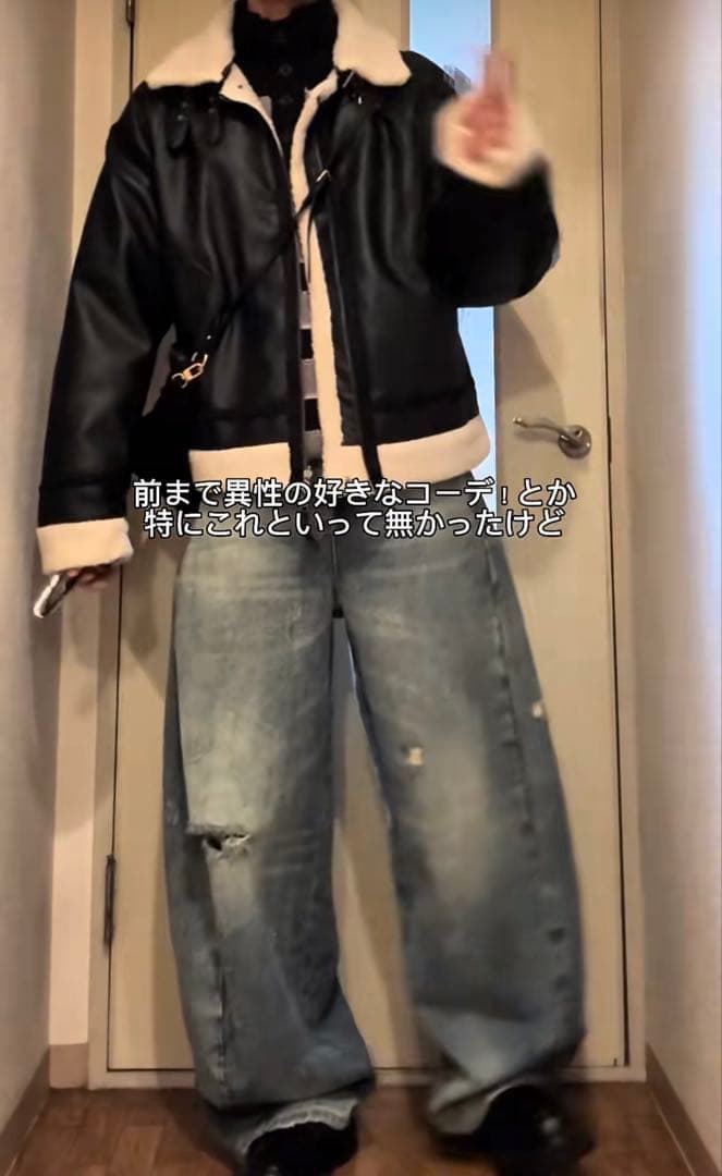 CLEL】 4way リバーシブルフェイクムートンジャケット ネロピザ様専用