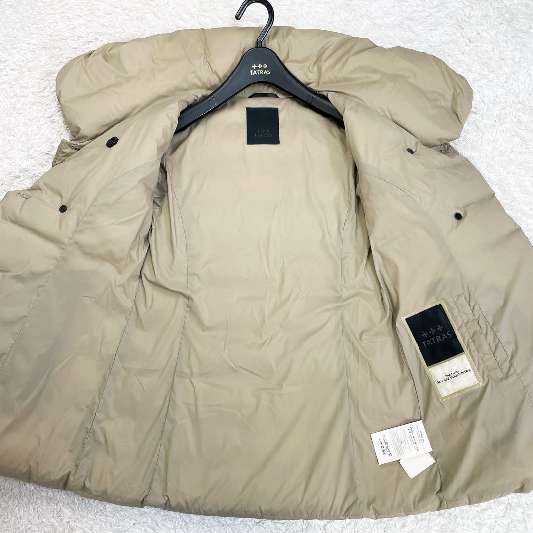 未使用級 タトラス ロレンツァーナ ミドル丈 ダウン ベージュ ダブル