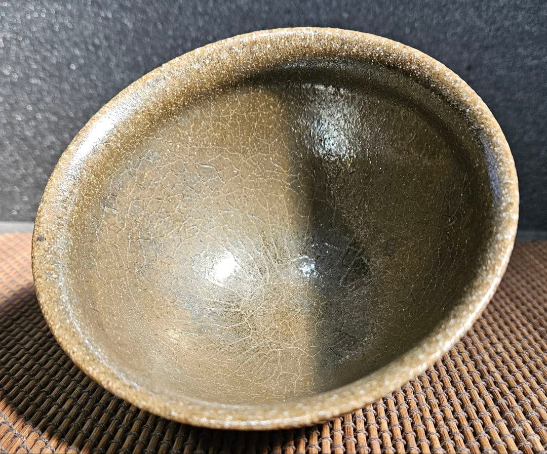 名品❗】中国古美術 中国古陶磁 褐釉 天目茶碗 伝世時代箱附属 茶道具