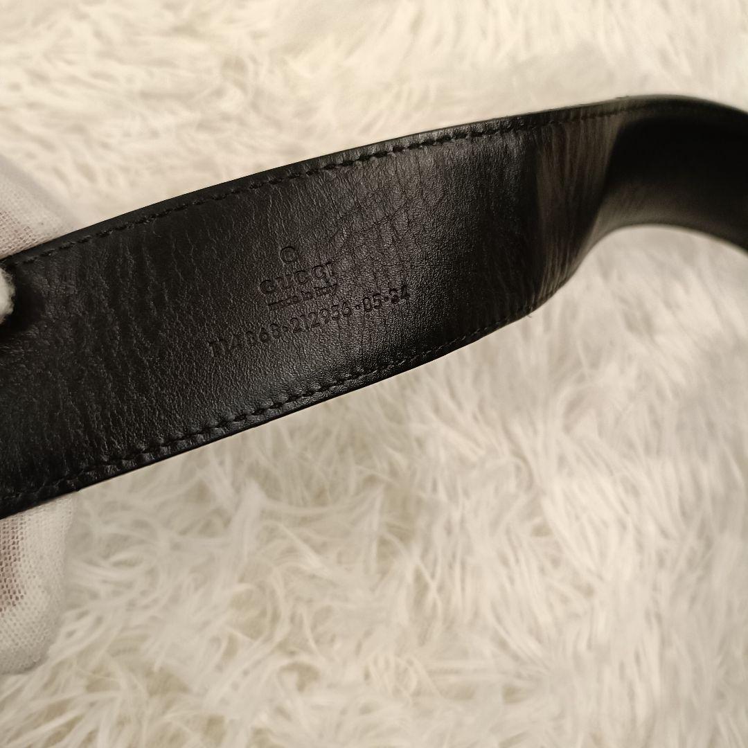 ₩*様 GUCCI✨ GG バンブー バックル ブラック ベルト 85cm - メルカリ
