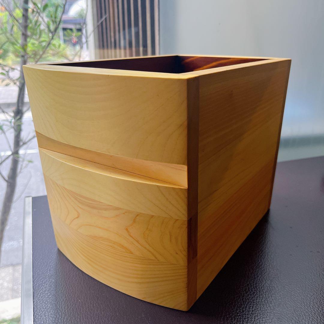 ワインクーラー　檜　asahineko アサヒネコ 木器　ボトルクーラー ダブル