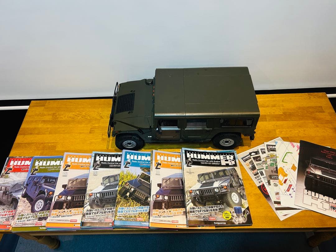 デアゴスティーニ 1/8 ハマーH1 エンジンラジコン オリーブドラブ