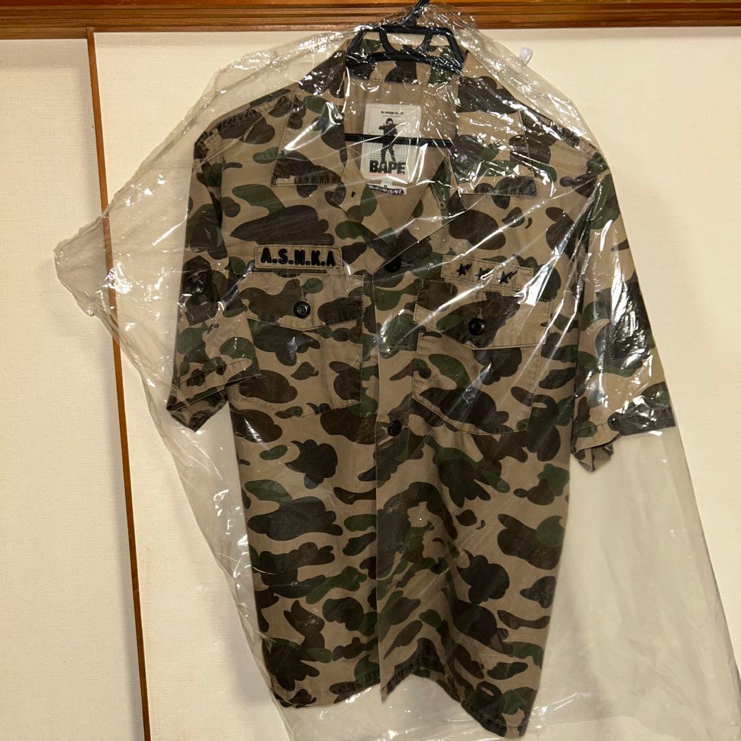 A BATHING APE 迷彩シャツ Mサイズ　オールド