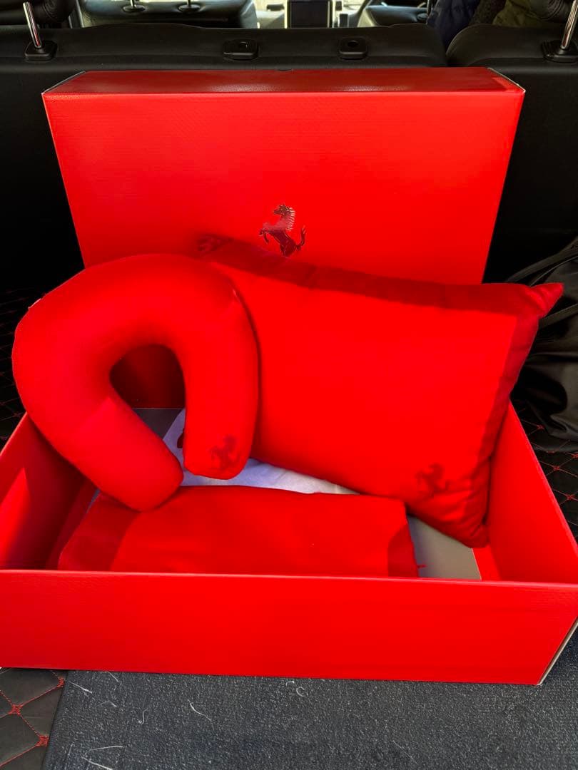 Ferrari プロサングエ　トラベルキット　フェラーリ　ブランケット トラベルコンフォートセット