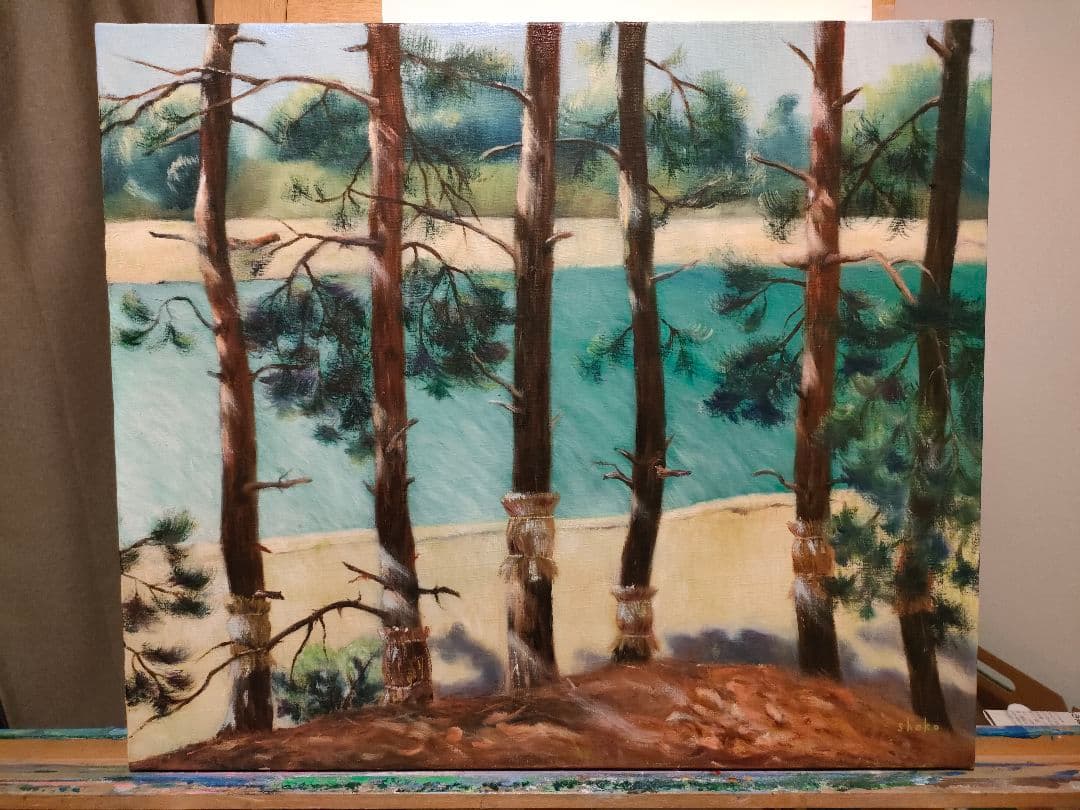 絵画一点物F50号油絵micchan作