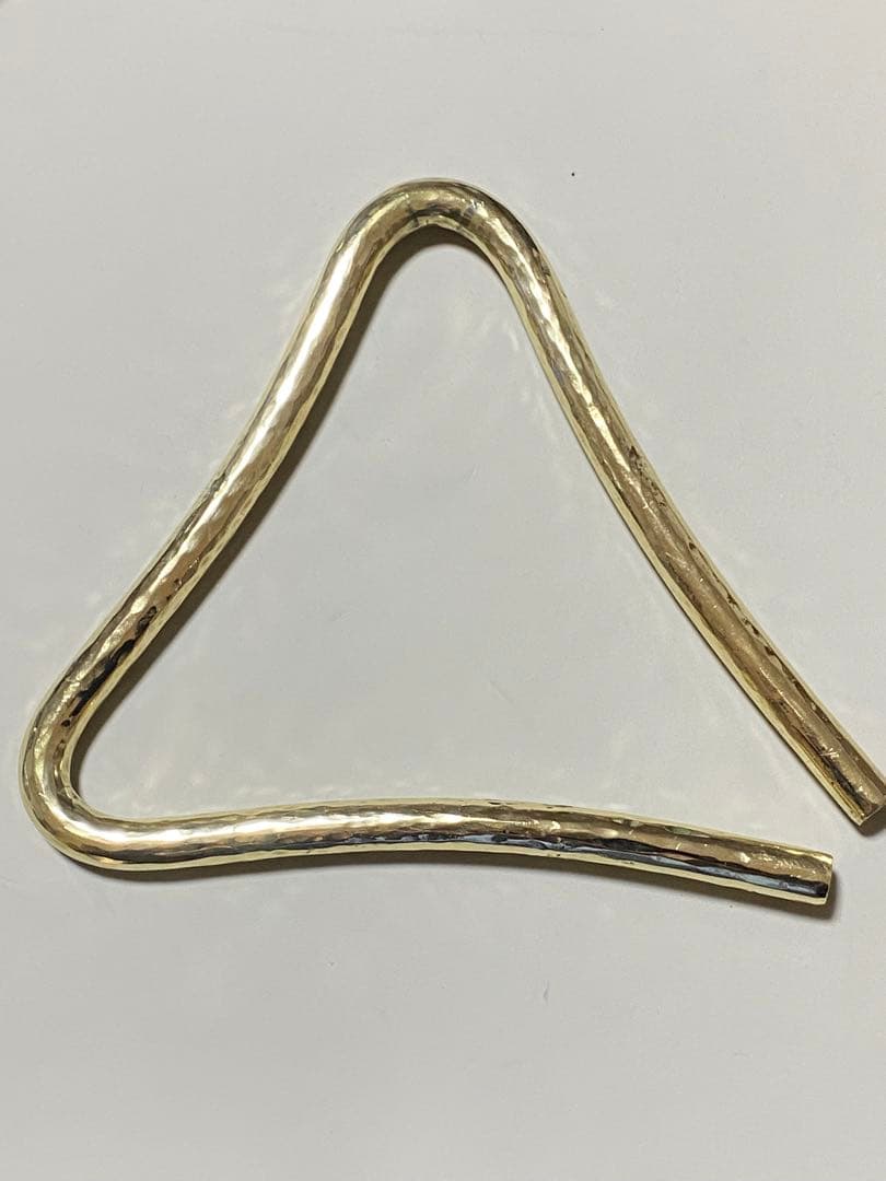 トライアングル 真鍮製 自作 10mm×15cm