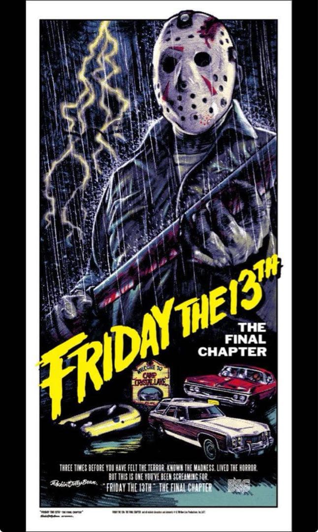 ロッキンジェリービーン Friday The 13th ジェイソン ポスター正規 FRIDAY THE 13TH PART 10 JASON X 11