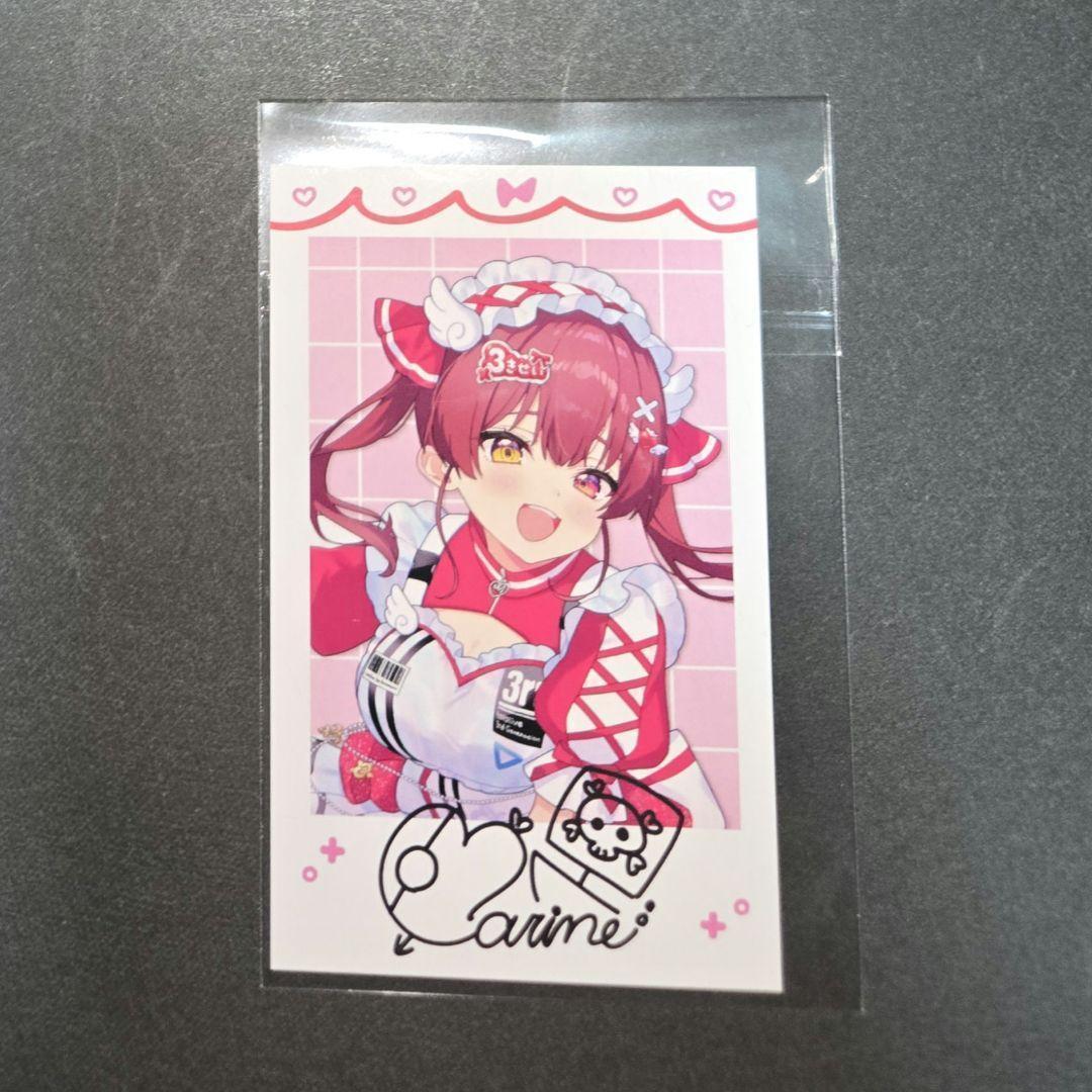 ホロライブ 3期生 1stEPきゅるるん大作戦 マリン チェキ風カード 特典